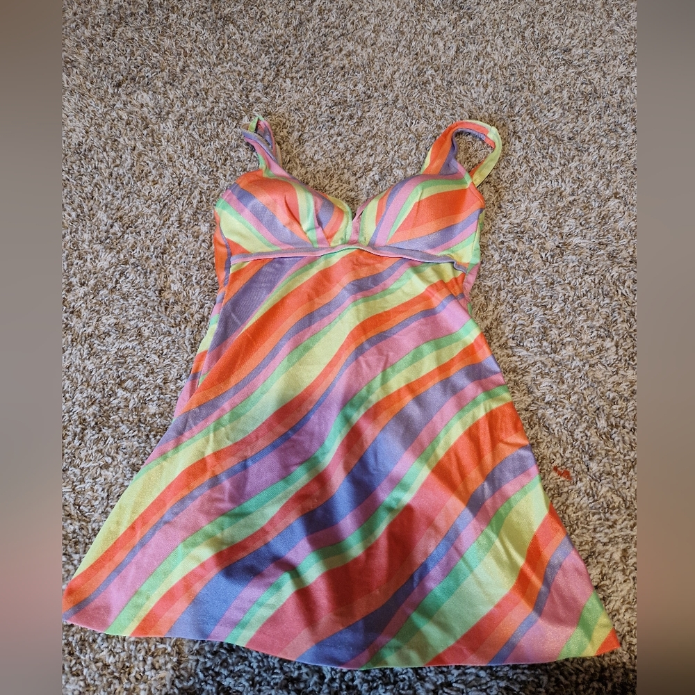 Vintage Bathingsuit with Skirt Overlay